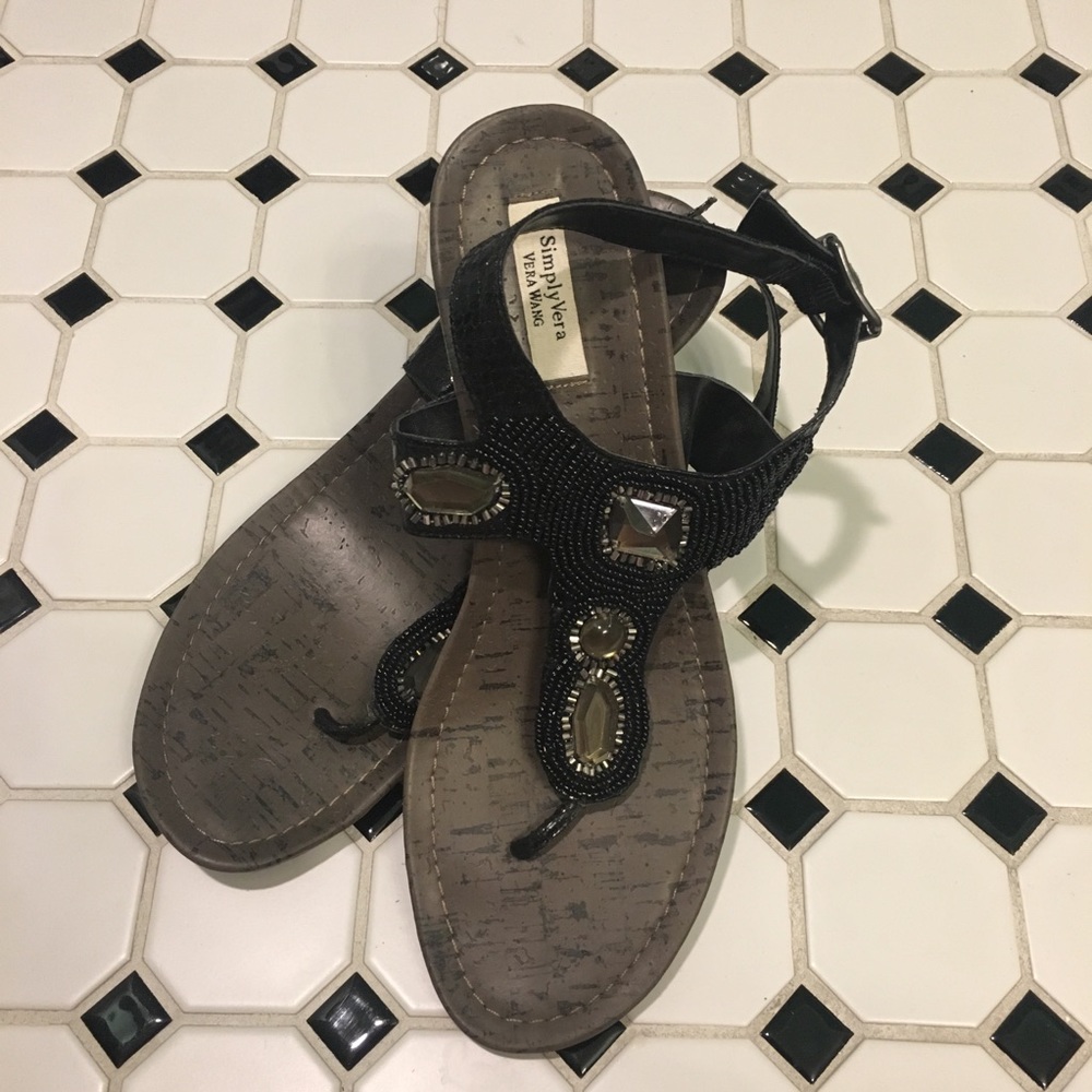 Simply Vera by Vera Wang Wedge Sandals Size 9